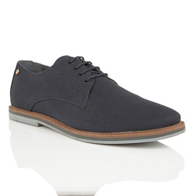 Frank Wright Navy canvas 'Telford' mens derby shoes